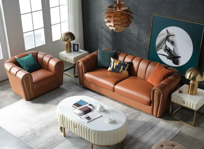 Sofagarnitur 3+1 Sitzer Klassische Wohnlandschaft Sofas Couchen Polster